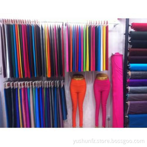 70%Rayon 26%Nylon 4%Spandex Grosgrain Solid Dyed Fabric For Leggings